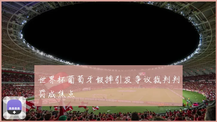 世界杯葡萄牙假摔引发争议裁判判罚成焦点